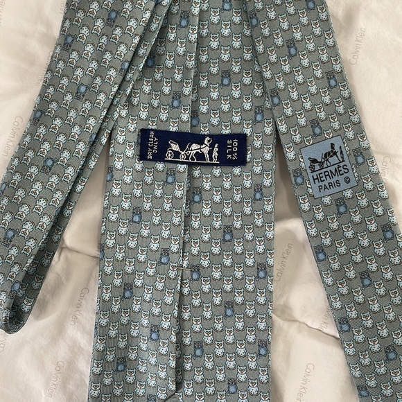Hermes 100% silk tie - Picture 2 of 2